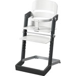 Chaise haute bébé tamino blanc / gris pailleté pas cher