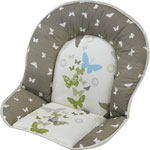 Coussin de chaise tissu papillon pas cher