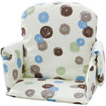 Coussin de chaise tissu avec rabat pois pas cher