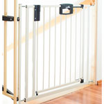Barrière d'escaliers easylock blanc 84.5 - 92.5 cm pas cher