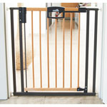 Barrière de porte easylock wood bois/argent 80.5 - 88.5 cm pas cher