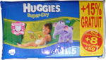HUGGIES SUPER-DRY T5 11/19 KG +15% GRATUIT