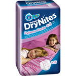 Huggies drynites girl medium 4/7 ans de 16 couches pas cher