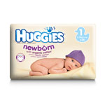 Huggies newborn t1 2/5 kg de 54 couches pas cher