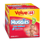 HUGGIES Little Walkers T6 16 kg et + VALUE BOX de 48 couches