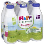 Lait de croissance bio 6 x 1 l dès 10 mois pas cher