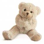Pelcuhe bébé câlin'ours beige 25 cm pas cher