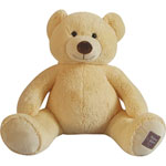 Peluche bébé bel'ours ivoire 75 cm pas cher