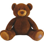 Peluche bébé bel'ours marron 75 cm pas cher