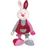 Peluche bébé bric-à-brac velours 30 cm lapin pas cher