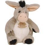 Peluche bébé pantin âne ferme pas cher