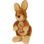 Peluche bébé kangourou et bébé les authentiques pas cher