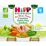 Carottes petits pois jambon 190 g dès 8 mois pas cher