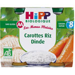 Carottes Riz Dinde 190g d�s 8 mois