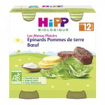 Epinards pommes de terre boeuf 250g dès 12 mois pas cher