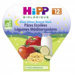 Pâtes étoilées légumes méditerranéens 230 g dès 12 mois pas cher