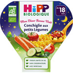 Conchiglie aux petits légumes 260 g dès 15 mois pas cher