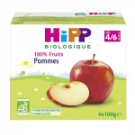 100% fruits pommes 4 x 100 g dès 4 mois pas cher