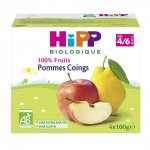 100% fruits pommes coing 4 x 100 g dès 4 mois pas cher