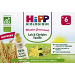 Lait et céréales vanille 2 x 200 ml dès 6 mois pas cher