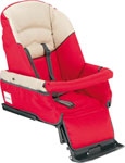 SIEGE AVEC CAPOTE ET COUVRE JAMBE ROUGE-PAPAVERO