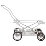 Chassis poussette double domino twin 2011 pas cher