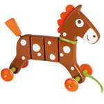 Jouet d'éveil bébé crazy pony pas cher