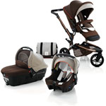 Poussette trio trider 3 roues avec transporter et strata bohème pas cher