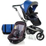 Poussette duo trider extrême 3 roues avec matrix light 2 azzure pas cher