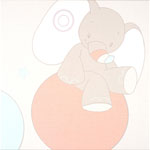 Cadre déco éléphant bubbles pas cher