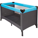 Lit pliant gris-turquoise pas cher