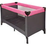 Lit pliant gris fuchsia pas cher