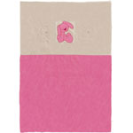 Couverture bébé 75 x 100 cm lapidou fuchsia pas cher