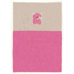 Couverture 120 x 85 cm lapidou fuchsia pas cher
