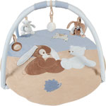 Tapis d'éveil bébé avec arche lapin faon rosy et emil pas cher