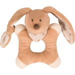 Hochet anneau lapin cappuccino pas cher