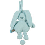 Doudou lapidou mini musical turquoise pas cher