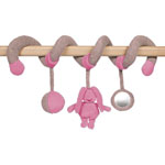 Jouets de lit bébé spirale lapidou fuchsia pas cher