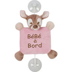 Signalétique bébé a bord rose rosy et emil pas cher