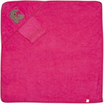 Sortie de bain bébé lapidou fuchsia pas cher