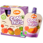 Cool fruits pomme mangue ananas 4 x 90 g dès 36 mois pas cher