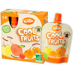Cool fruits pommes pêches abricots 4 x 90 g dès 36 mois pas cher