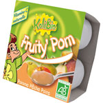 KALIBIO Fruity pom pomme poire p�che 4 x 100 g