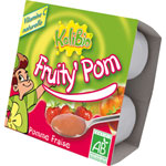 FRUITY POM Pomme fraise 4 x 100 g