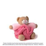 Doudou plume p'tit ours framboise pas cher