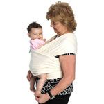 Porte bébé écharpe de portage moby écru pas cher