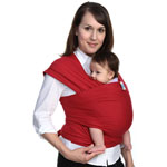 Porte bébé écharpe de portage moby rouge pas cher