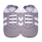 Chaussons bébé sport gris pas cher