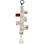 Attache sucette label label blanc pas cher