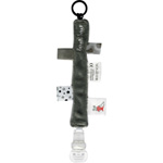 Attache sucette label label gris pas cher